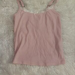 Hollister Blush Lace Trim